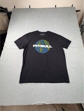 Pitbull Mr Worldwide Graphic T Shirt Mens XXL Black Concert Tour Timeless Miami